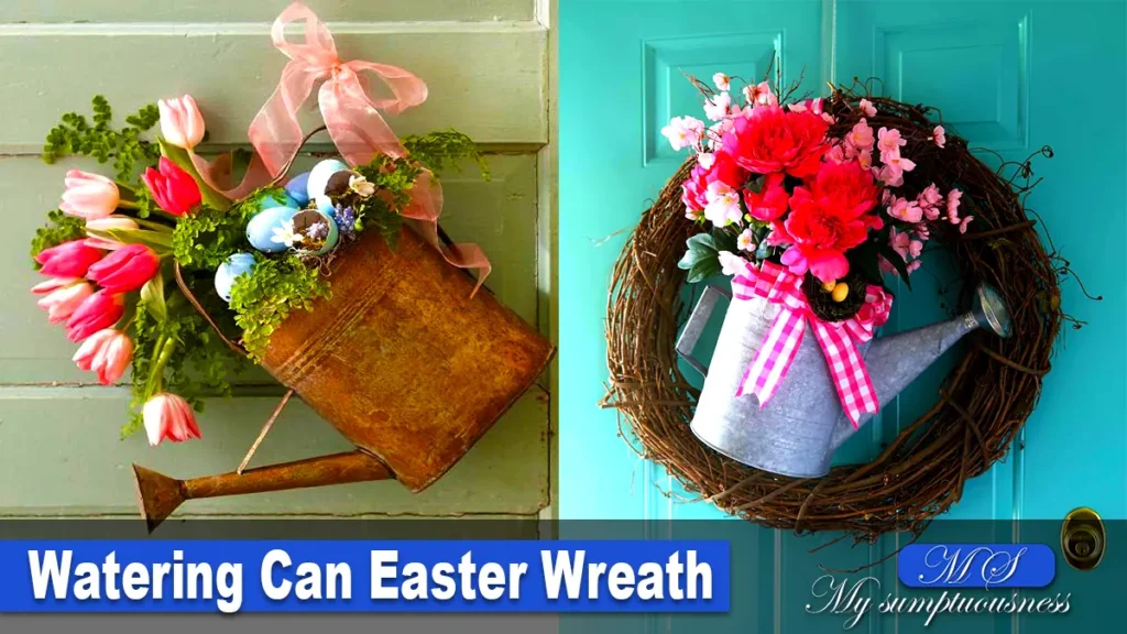 Watering Can Easter Wreath
