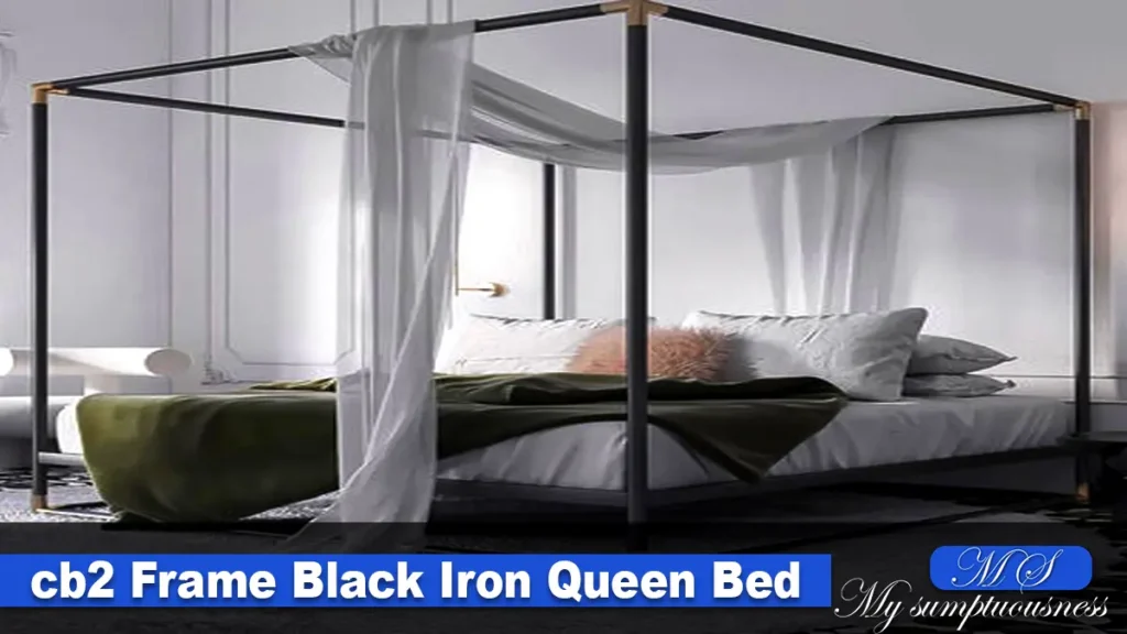 cb2 Frame Black Iron Queen Bed