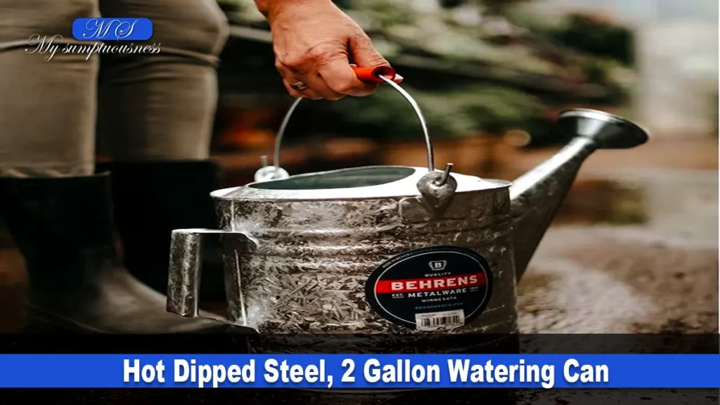 Hot Dipped Steel, 2 Gallon Watering Can