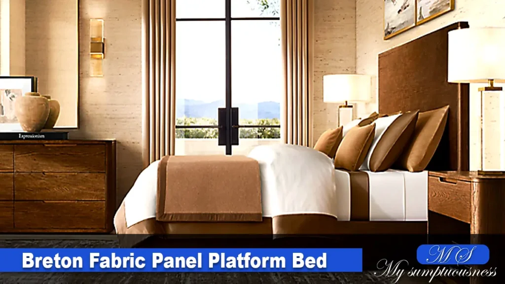 Breton Fabric Panel Platform Bed