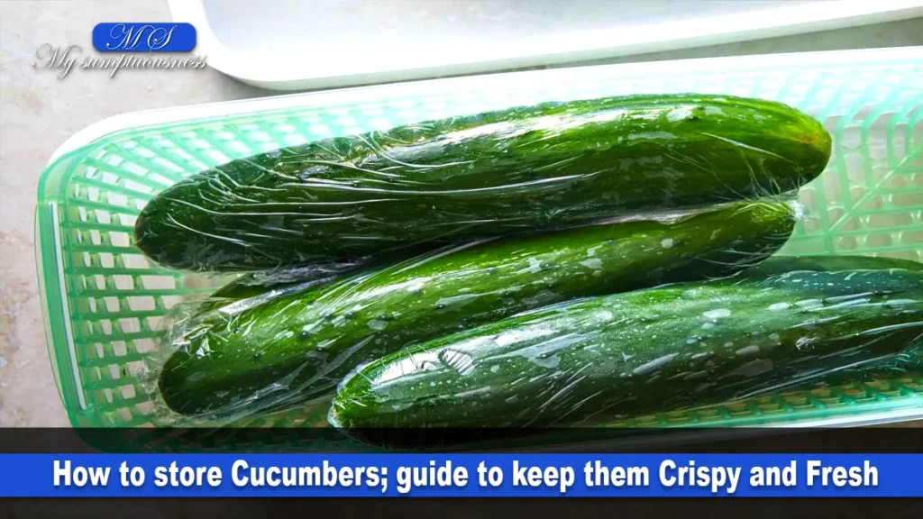 how to store cucumbers