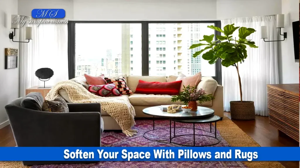 Soften Your Space With Pillows and Rugs