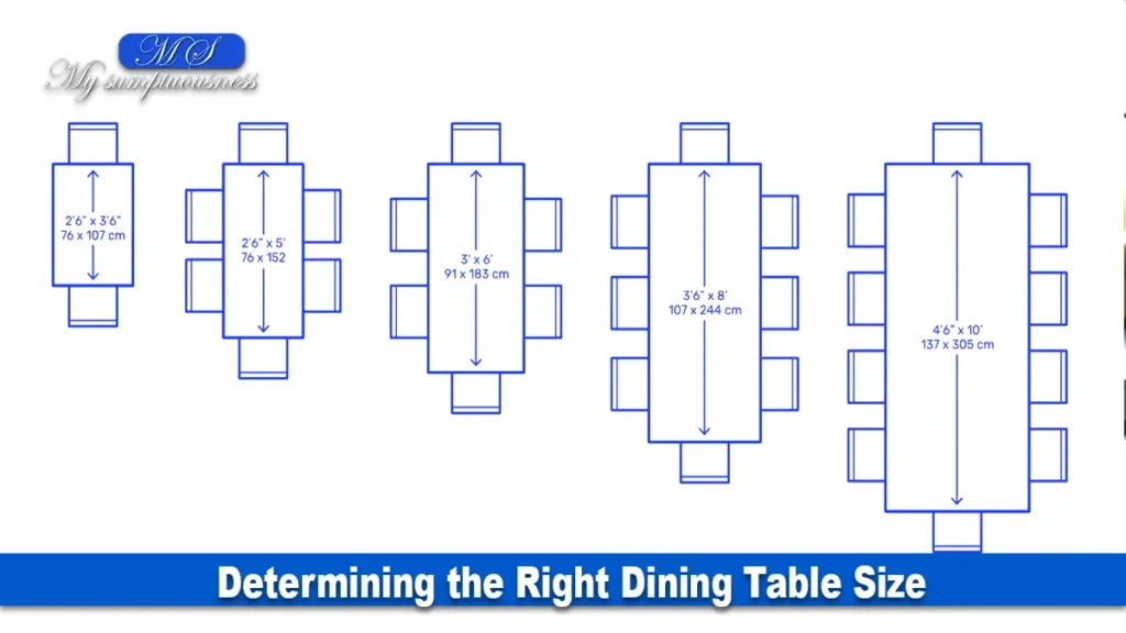 Determining the Right Dining Table Size